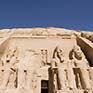 Abu Simbel Tempel am westlichen Nilufer