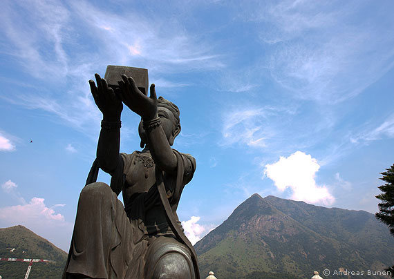 Buddhistische Statue in Hongkong