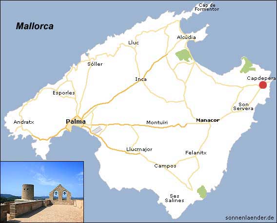 Karte / Position: Castell de Capdepera