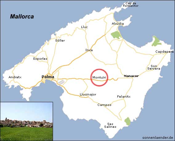 Karte / Position: Monturi auf Mallorca