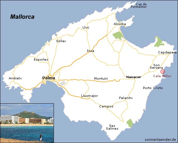 Karte / Position: Cala Millor