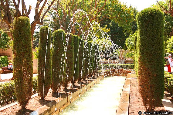 Parkanlage am Königspalast in Palma